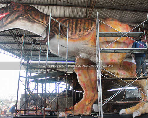 Lage hudtekstur for 18 meter Tyrannosaurus-modell