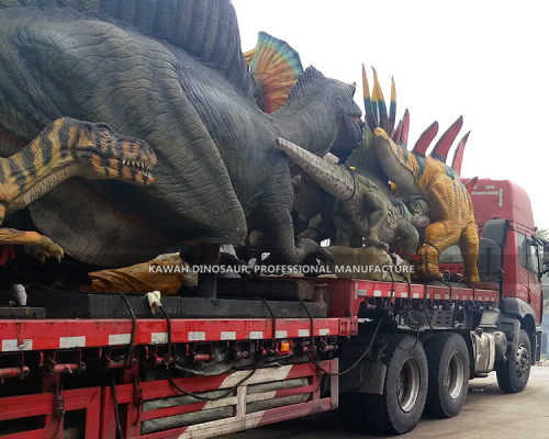 Dinosaurs were transported to France