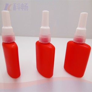 1.7 oz red HDPE flat dropper bottle with 12-400 neck finish