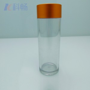 6 oz clear PMMA(Acrylic) plastic wide mouth bottle with 44-410 neck finish