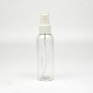 2 oz clear PET hexagon bottle with 24-410 neck finish