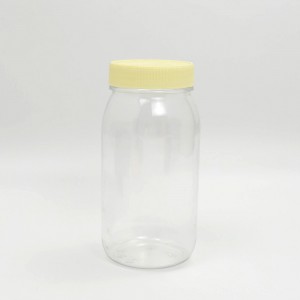 500cc transparent PET plastic jar