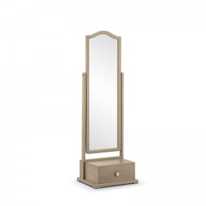 Fortune Chic Accent Piece Full-Length Mirror Dressing Mirror Wardrobe Mirror for Bedroom Living Room Modern Superior Designed Simple Curved with Nature Appearence Handmade High Class Wood Furniture Manufacturer China Supplier