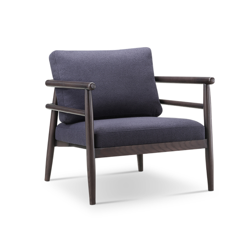 Moore Superior Fabric тапациран зачудувачки модерни форми со мекост на текстурални површини Слободно столче Прекрасни материјали Модерна едноставност Производител на мебел Кина Избрана слика