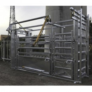 Porta galvanitzada per aixafament de bestiar