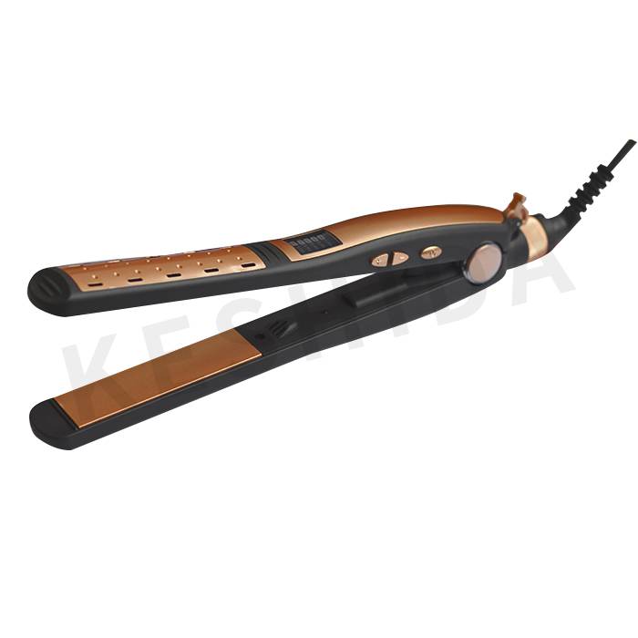 TS-800 LED hair straightener with argan oil infused plates and ionic function Featured Image