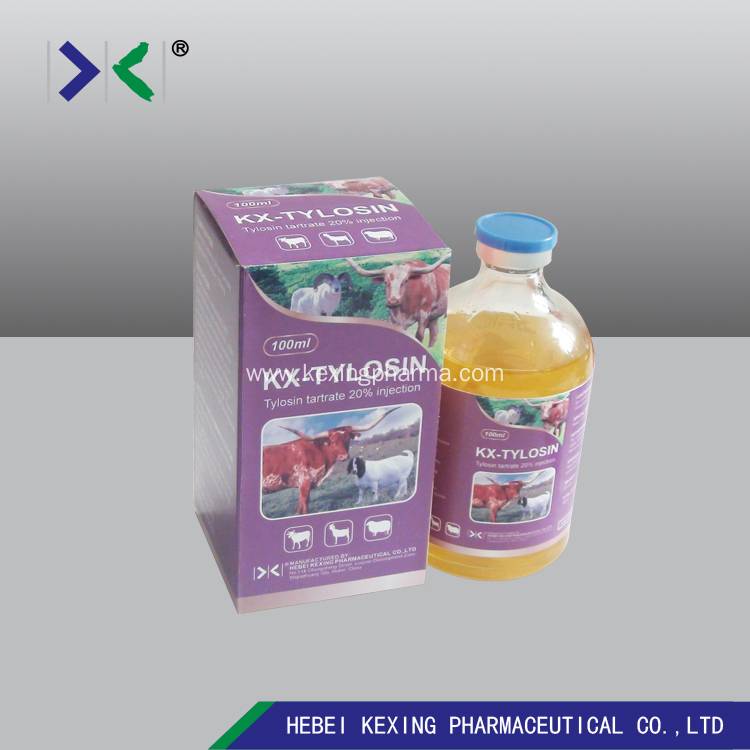 Factory wholesale Dextriferron B12 50ml Injection Manufacturers - Animal Tylosin Injection 20% – Kexing