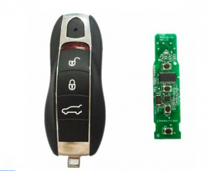 Replacement Keyless-Go or W/O Smart Remote Key Fob 3 Button 315/433/434MHz for Porsche 911 Cayenne Cayman Macan Panamera