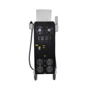 Vertical diode laser conbine yag laser ipl shr elight rf multi functions machine