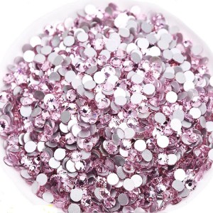 Compre a granel diamantes de imitación acrílicos transparentes de forma redonda de 3 mm, 4 mm, 6 mm y 8 mm