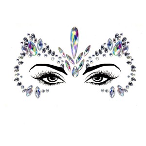 Šperky mořské panny Crystal Tears Gem Stones Bindi dočasné nálepky na obličej