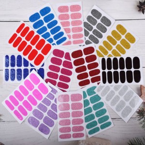 Classic Style Nail Polish Strips Full Wraps Self-adhesive Nail Stickers