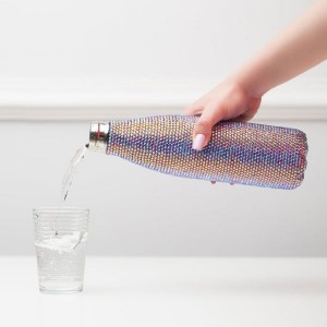 Botol Air Berlian Bling Keluli Tahan Karat 304 Berwarna-warni untuk Sukan Luar Pintu