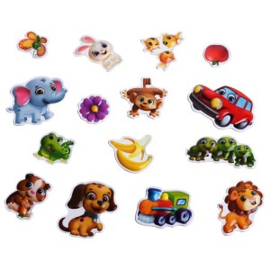 Cute Animals And Fruit Magnets for ទូរទឹកកក ទូរទឹកកកផ្ទះបាយ