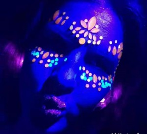 Glow in the Dark Rhinestone Face Tattoos Sticker for Makeup Masquerades