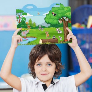 Creatief leerspeelgoed Waterdicht herbruikbaar TPU-stickerboek