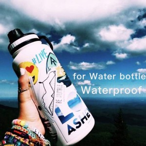 Stiker Botol Cai Imut Waterproof pikeun Barudak