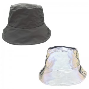 Sombreiro de cubo reflectante en branco personalizado de gran oferta