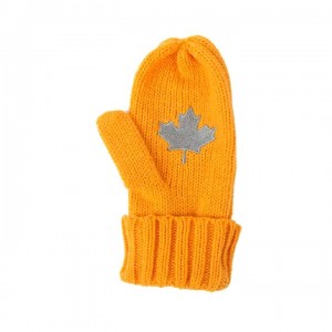 ຂາຍສົ່ງໂລໂກ້ custom ນອກ mittens acrylic knitted