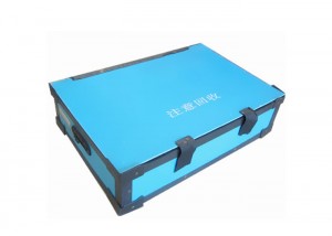 PP Sheet Container with blue cover
