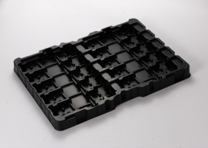 Plastic tray for parts