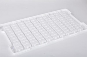 Tavă din plastic alb pentru electronice