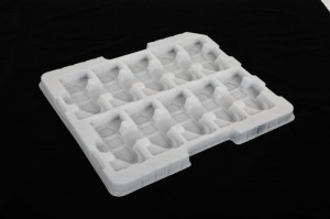 White PS Antistatic tray for electronics
