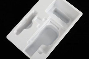 Dulang antistatik PS putih untuk elektronik