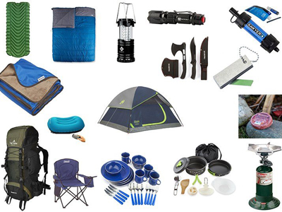 Essential equipment for outdoor camping