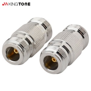 Kingtone N Type Straight Connector Female/Female Adapter N-KK RF Coaxial Cable Connector