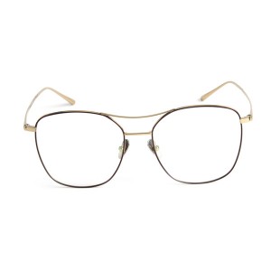 Glasögonbåge i 100 % titan med dubbelfärgad mode för kvinnor män#89046