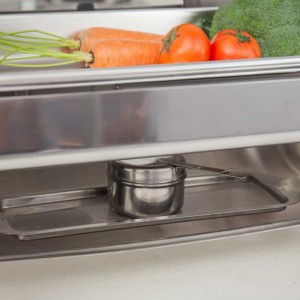 Factory wholesale stainless steel automatic chafing dish buffet set HC-02402-KS