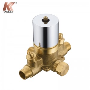 KKFAUCET Solid Brass Pressure Balance Rotational Valve na May Plug