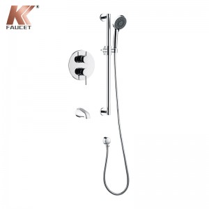 KKFAUCET Shower Trim Kit With Hand Shower and Spout