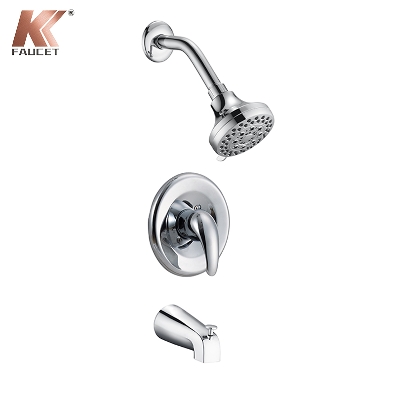 KKFAUCET Shower Trim Kit ၊ Rain Shower နှင့် Diverter ဖြင့် Spout