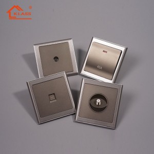 KD3 Stainless Panel Series 16a British Standard Lighting Wall Switch Sockets