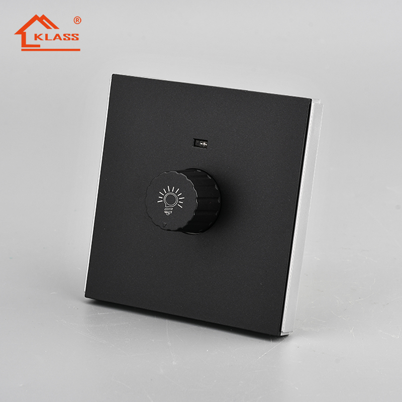 High Quality British Standard Black color Electrical dimmer switch for LED lights