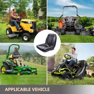 Lawn Mower, Garden Tractor UTV / ATV  Harvester Driver Seat Black