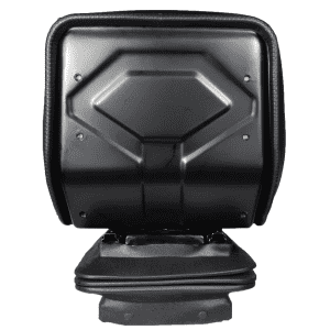 Black Mower Tractor Seat with Low Profile Suspension