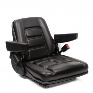 售后市场通用可调节叉车座椅采用安全带，全悬架座椅采用可折叠垫