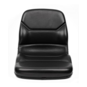 Heavy-Duty Vinyl Cover Black Contoured High-Back Lawn Tractor Seat for Most Industrial and Agricultural Applications