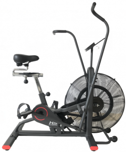 Όρθιο ποδήλατο ανεμιστήρα με ρυθμιζόμενο κάθισμα και τιμόνι για προπόνηση HIIT και Cardio