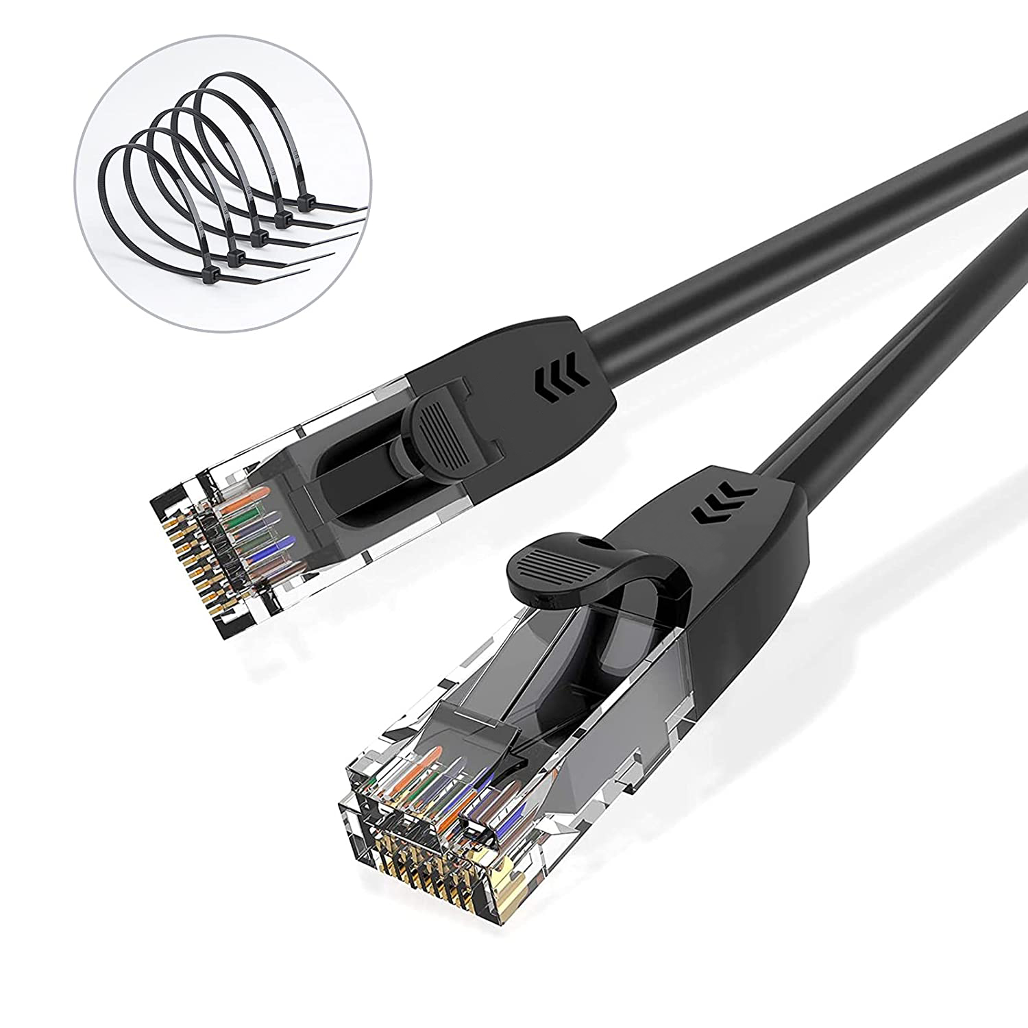 Довгий кабель Ethernet Cat6 Snagless UTP 26AWG Мережевий шнур KY-C029