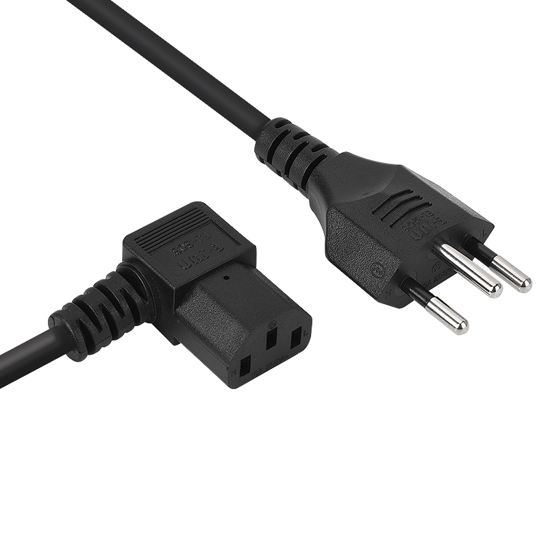 Swiss 3Pin Plug ke kabel listrik ekor C13