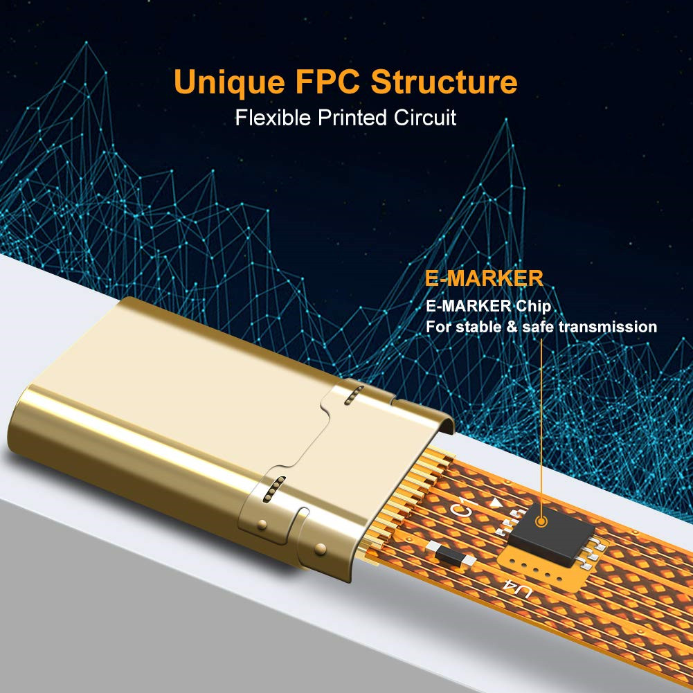 USB 3.1 Type-C Fullfunksjons Gen 2 FPC-kabel