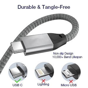 Kabel USB C ke USB C Kabel USB-C 3.2 E-marker Gen 2 Kabel Video 4K 100W PD Pengisian Cepat
