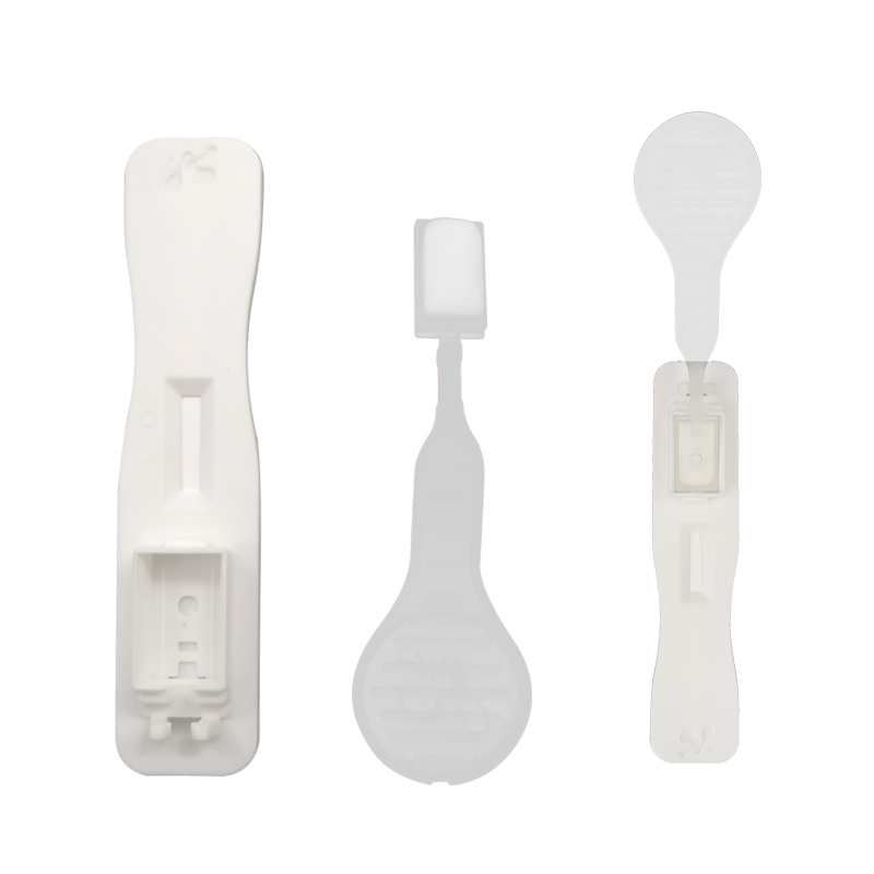 Tes ciduh Lollipop (ICOVS-702G-1) strip tes gancang plastik disposable diagnosis médis gancang antigén tes ciduh pikeun 1 jalma