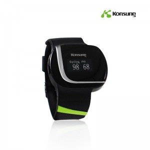 Часовник с пулсов оксиметър за китка CE&FDA с bluetooth и интелигентно приложение за спорт и лична грижа