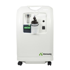 KSW-5 عالية النقاء PSA التكنولوجيا الأمريكية 5L Konsung مُكثّف أوكسجين محمول مع البخاخات