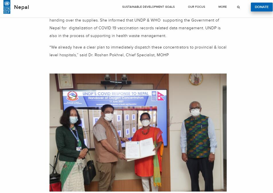 Konsung Medical & Zhongyi Group Co., Ltd. führt das Hilfsprojekt der Vereinten Nationen für Epidemiepräventionsmaterial in Nepal durch